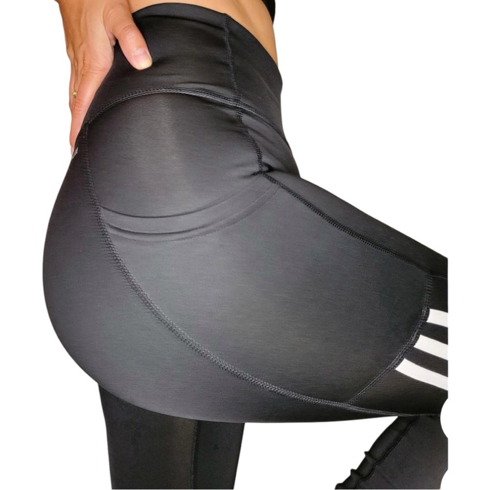 NWOT ADIDAS High Wasted Climate Workout Leggings - Picture 2 of 8
